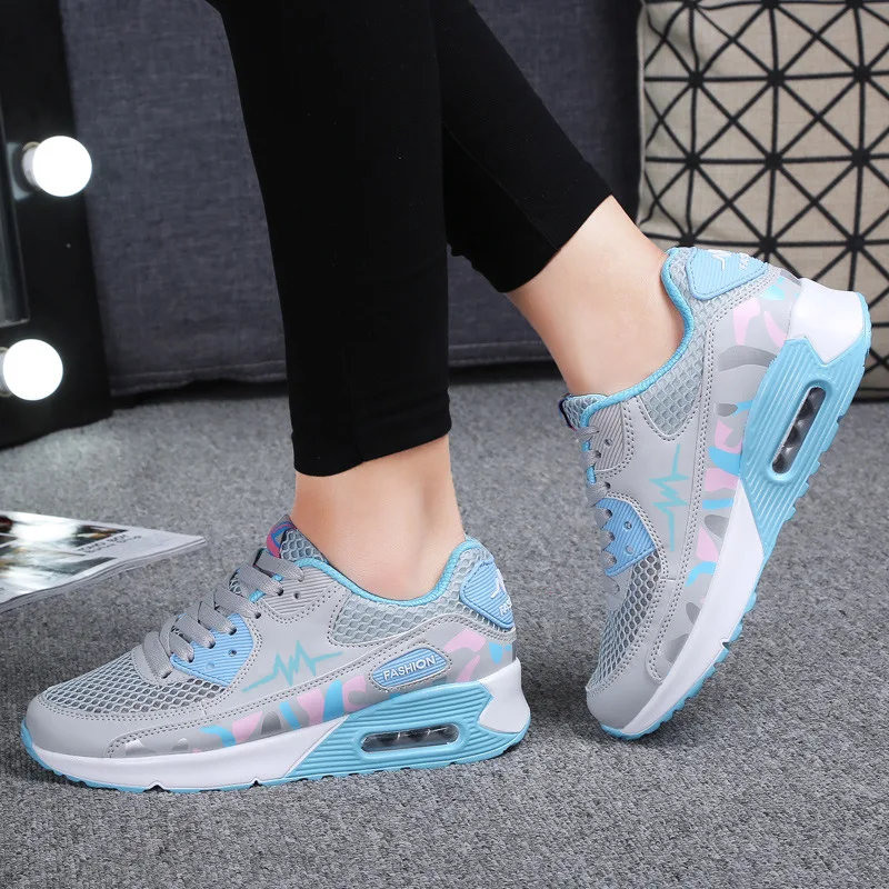 2024 Autumn Fashion Air Platform Sneakers Women Casual Sport Shoes for Women Women\'s Lace Up Wedge Comfort Travel Shoes Mujer