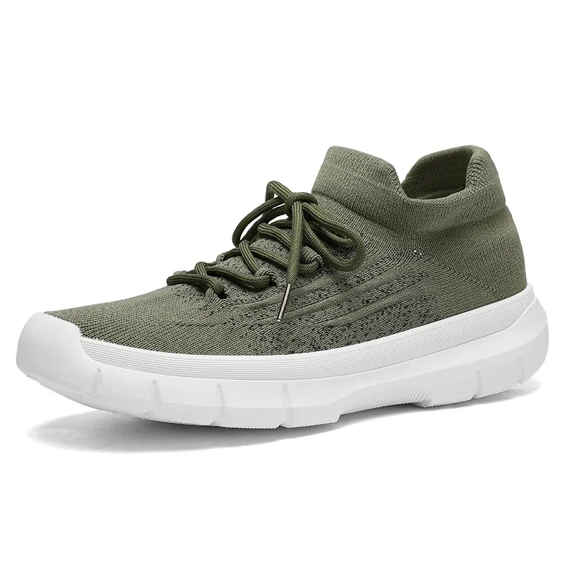 

Casual sneakers for men Breathable fashion non-slip walking light flat loafers for men training student men's shoes