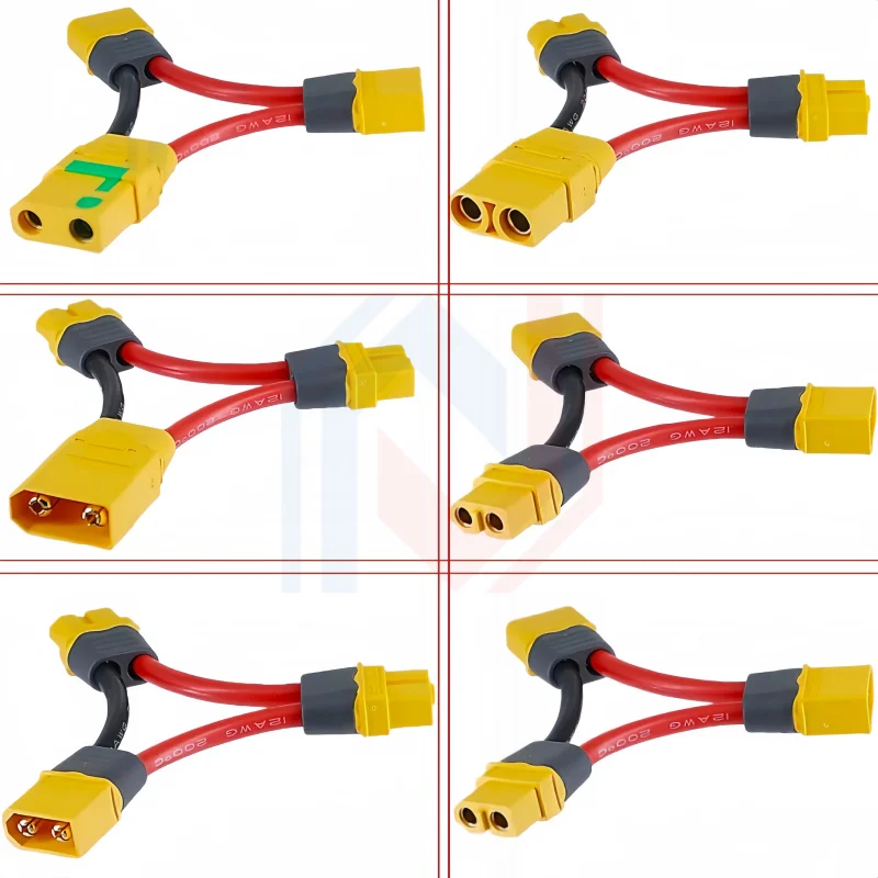 

Two-in-One XT90 to XT60 Boost Line Plug for Model Aircraft Drone Electric Toys Lithium Battery Series Connection Line