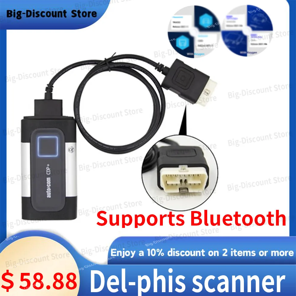 

Diagnostic Device DS100 Cars Trucks A+ Quality double Board DS-150e New VCI Update To 2021.11 Request Use OBD2 Pro