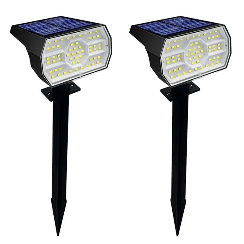 ABRW-2X Solar Spot Light 56 LED Outdoor Solar Landscape Spotlights Waterproof 3 Modes Garden Light For Door Backyard Garage