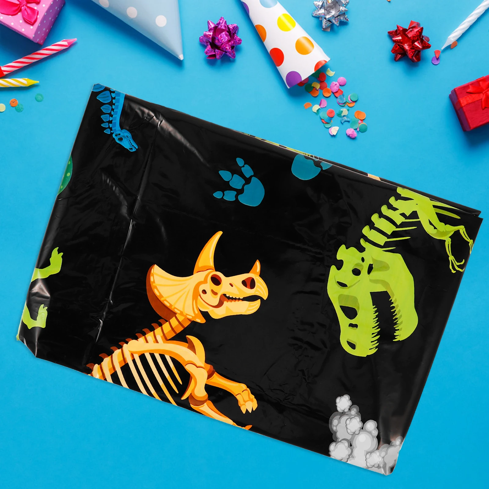 

Disposable Dinosaur Fossil Tablecloth Party Table Cover Birthday Wedding Decor Disposable Table Cloth for Home Restaurant