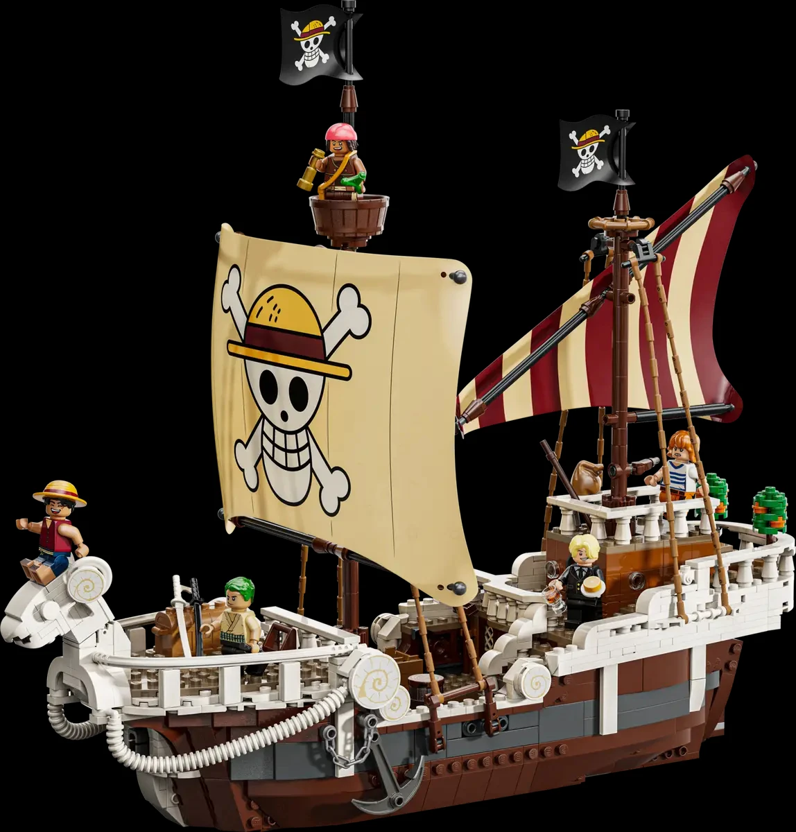 ليغو ®   مجموعة بناء The One PIECE Going Merry Pirate Ship 75639 تقدم هدية رائعة للأولاد والبنات من سن 10 سنوات فما فوق 1376 قطعة