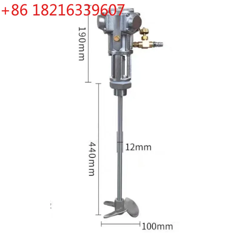 YAO 5 Gallon 60L Air Mixer Air Agitatorr Mixer Agitator Aluminum Air Mixer 2800RPM 1/8HP Mixing Equipment