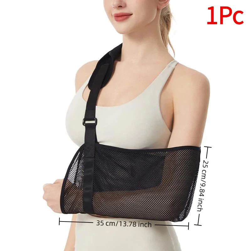 *Arm Sling Breathable Mesh Adjustable Strap for Left Right Hand Fracture Injury Post-Surgery Recovery Support