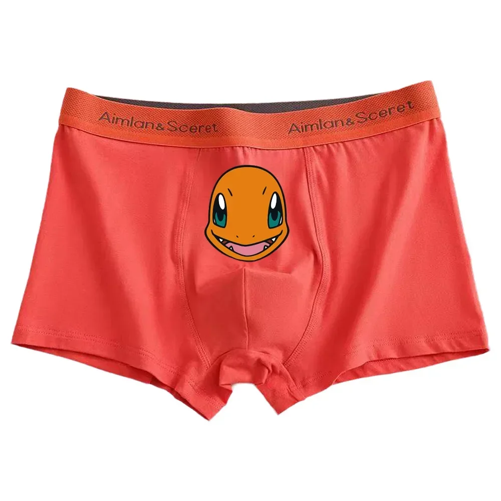 أنيمي سراويل داخلية للرجال بوكيمون تشارماندر جيجليبف Bulbasaur Gengar بيكاتشو السنجاب ميو القطن الخالص ملابس داخلية للرجال حجم كبير الدهون