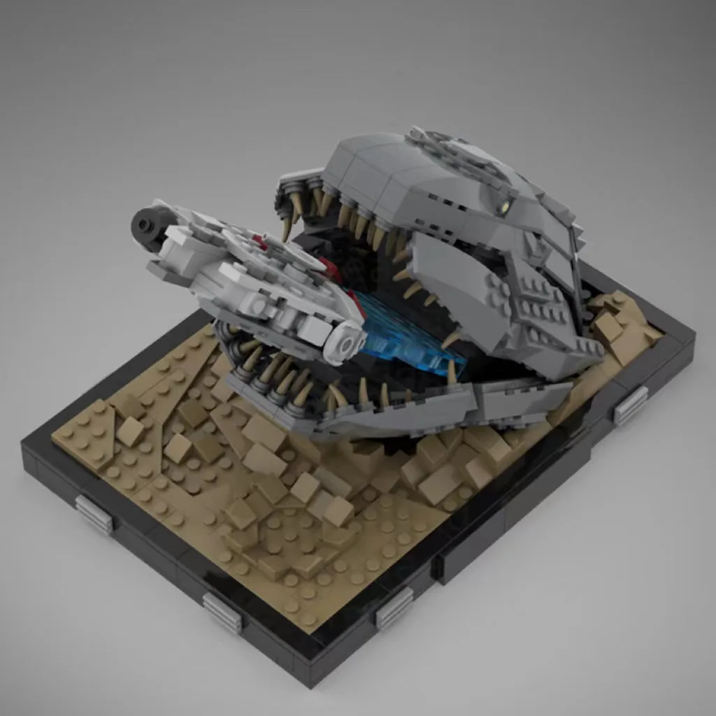 Interstellar Asteroid Adventure Scene Model Building Blocks Spacecraft Bricks Decor Gift For Adult Sci-fi Collectors