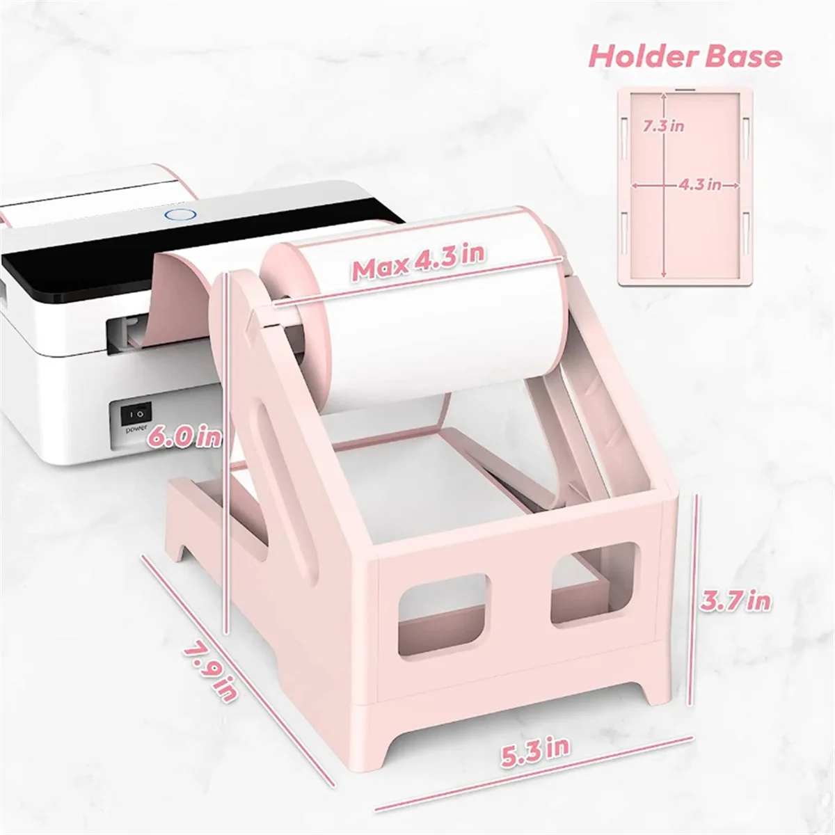 Label Holders Thermal Label Holders for Roll and Folding Shipping Label Holders Desktop Printer Accessories Supplies A