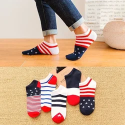 5 Pairs 10 Pairs Cotton Letters Comfortable Breathable Men Ankle Sock Summer Hip Hop Harajuku Hipster Socks Men Funny Sock