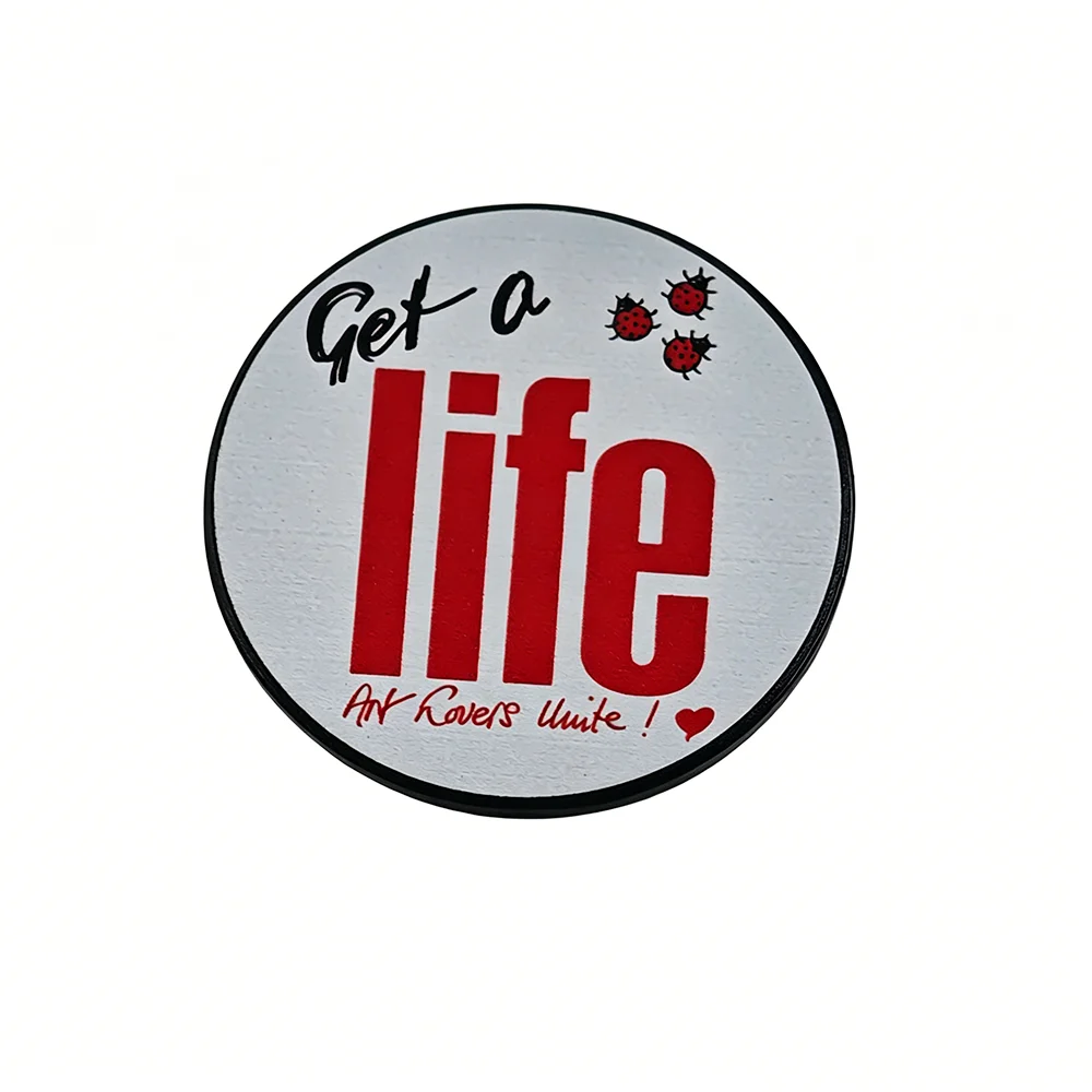 Gilbert George Get A Life Enamel Pins Art Lovers Unite Brooches Cute Ladybug Metal Badges Clothes Backpack Decor Jewelry  Gift