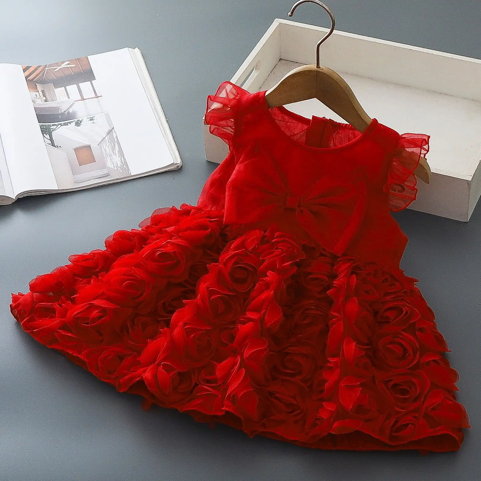 baby-toddler-rose-princess-dress-one-year-old-infant-girl-clothes-2025-spring-kids-dress