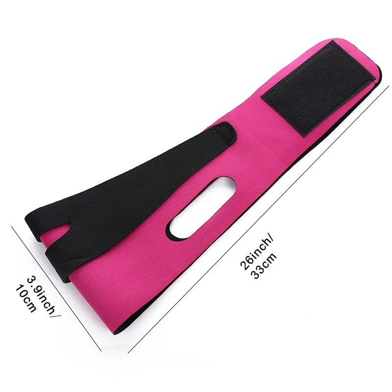 حزام رفع الوجه، ضمادة تنحيف الوجه المرنة على شكل حرف V، حزام رفع الخد للنساء #3