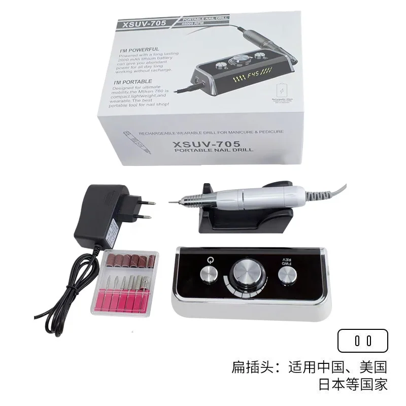 Nuovo smerigliatrice per unghie Display da tavolo Smerigliatrice per accumulo di energia 45000 giri/min Smerigliatrice per unghie professionale con scarico transfrontaliero