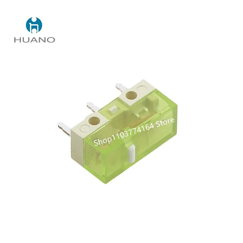 New HUANO Yellow Green Purple Transparent White Dot Mouse Micro Switch Button - 90M 100M 120 Million Click Lifespan - Image 3