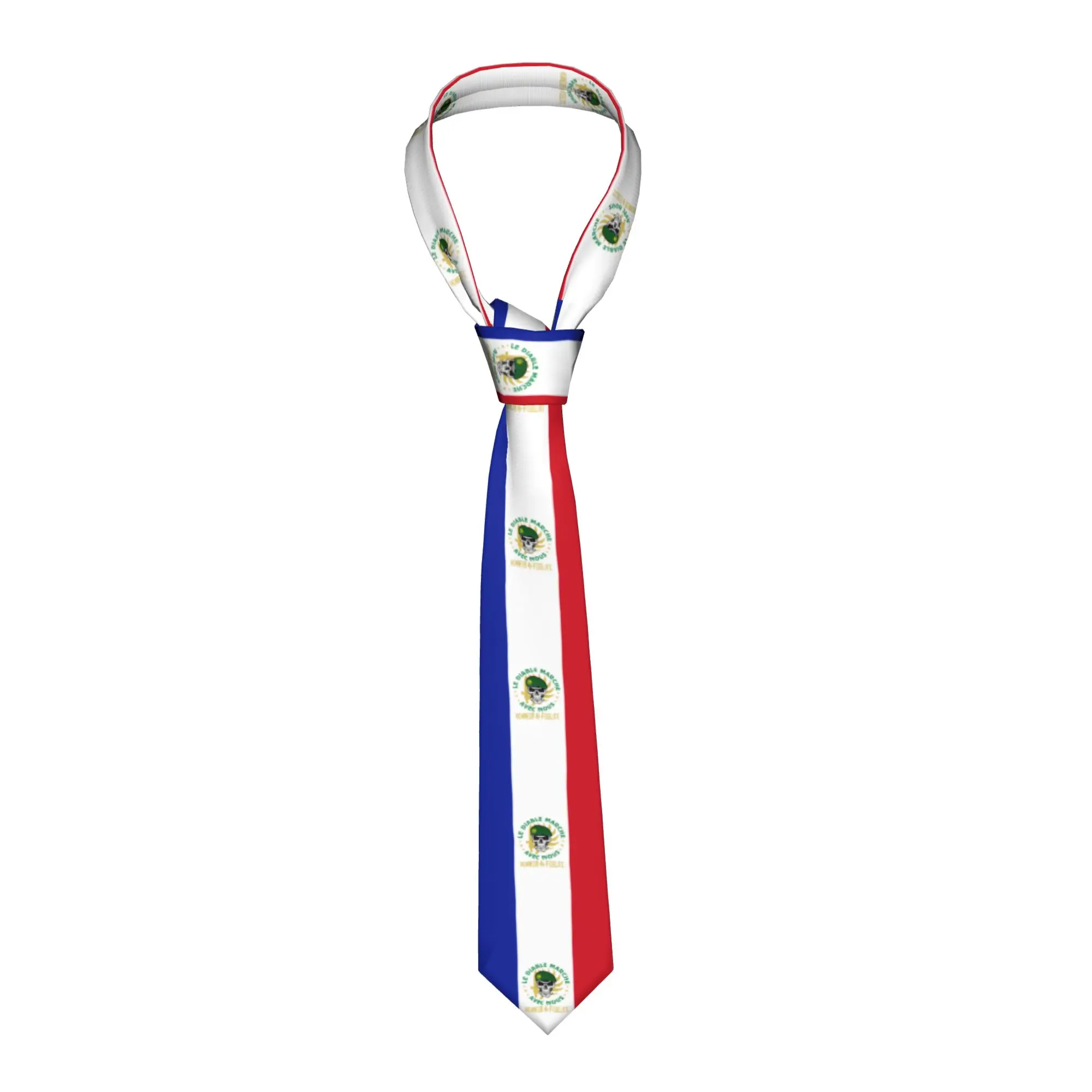 

Формальные галстуки с флагом Франции для мужчин, шелковые галстуки на заказ, французские свадебные галстуки для гордых французов