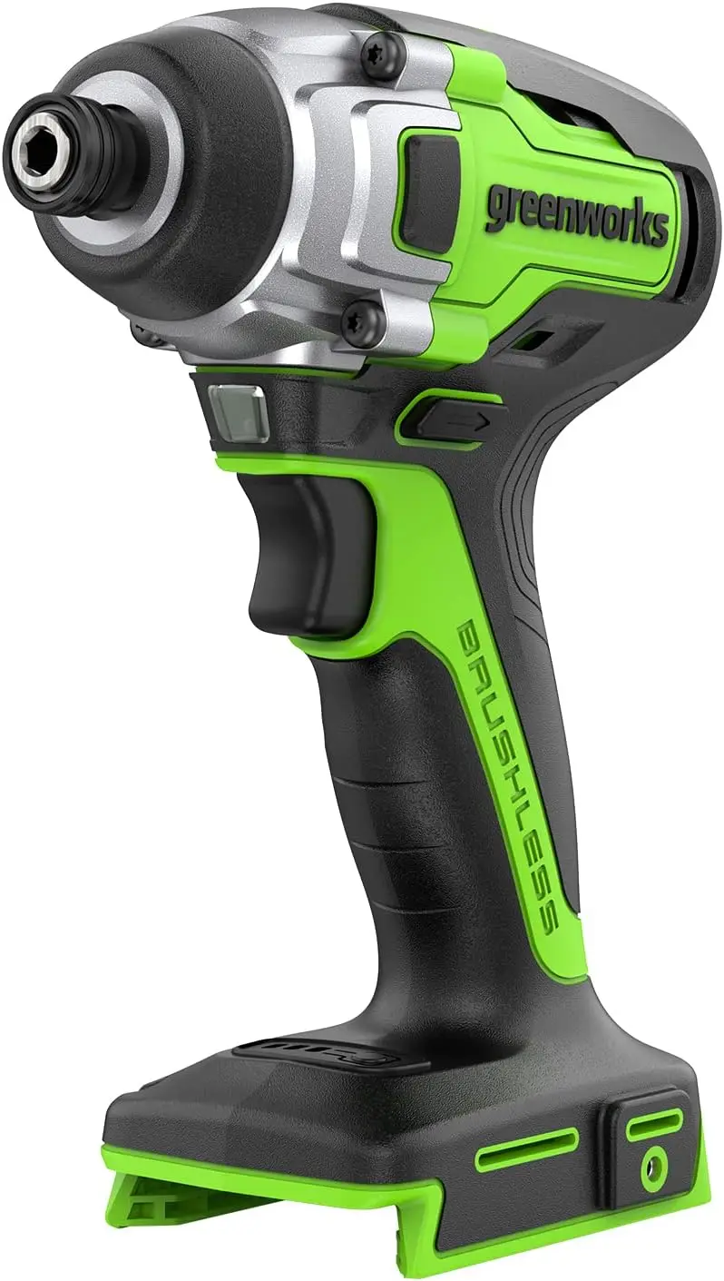 

24V Brushless Cordless Impact Driver Kit, 2650in./lbs Torque, Variable Speed-Battery and Charger Sold Separately, Green