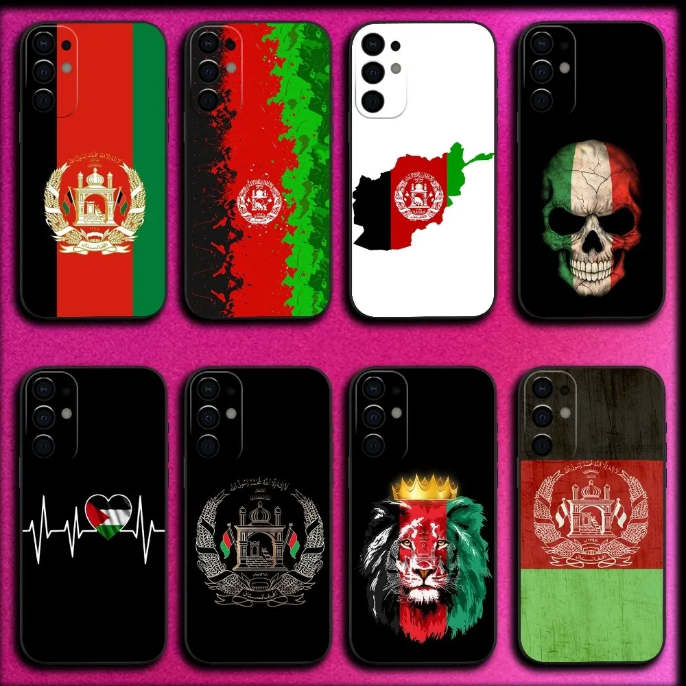 

Afghan Afghanistan Flag Phone Case For Samsung S25,S24,S21,S22,S23,S30,Ultra,S20,Plus,Fe,Lite,Note,10,9,5G Black Cover