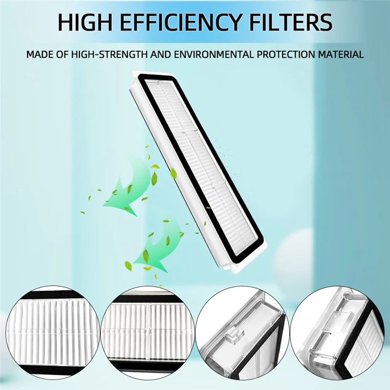 16 قطعة استبدال أجزاء الملحقات ل Dreame Bot D9 MAX / L10 Pro جهاز آلي لتنظيف الأتربة فرشاة جانبية رئيسية فلتر HEPA ممسحة القماش