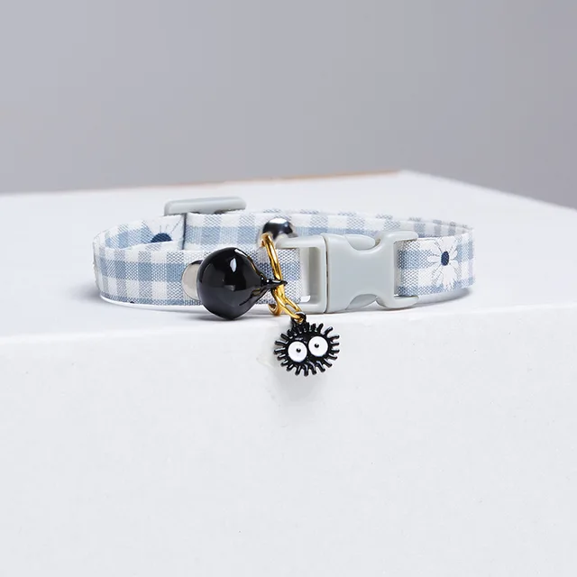 Obroża Candy Avocado Pendant Cat Plaid Cat Collars Bell Cartoon Necklace Regulowana obroża dla kota Mały pies Pet Cat Akcesoria