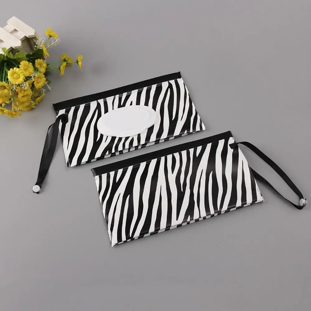 Useful Portable Carrying Case Flip Cover Stroller Accessories Tissue Box Cosmetic Pouch Wipes Holder Case Wet Wipes Bag