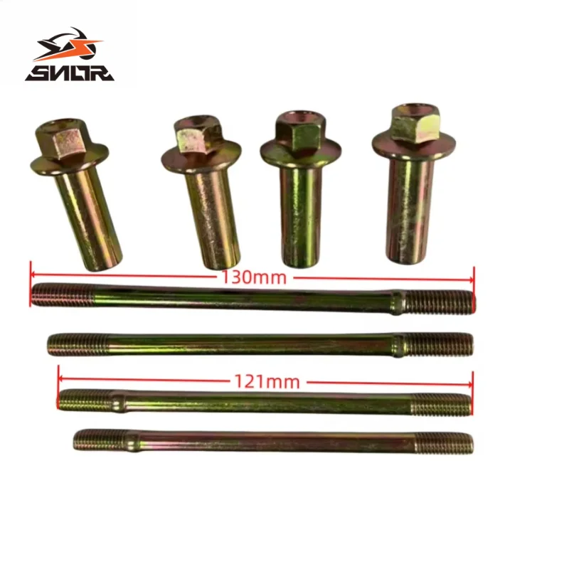 SNOR Motorcycle Engine Cylinder Head Stud Bolts Nut Kit For ZONGSHEN CG125 CG150 CG200 Cylinder Assembly Repair Replacement Part
