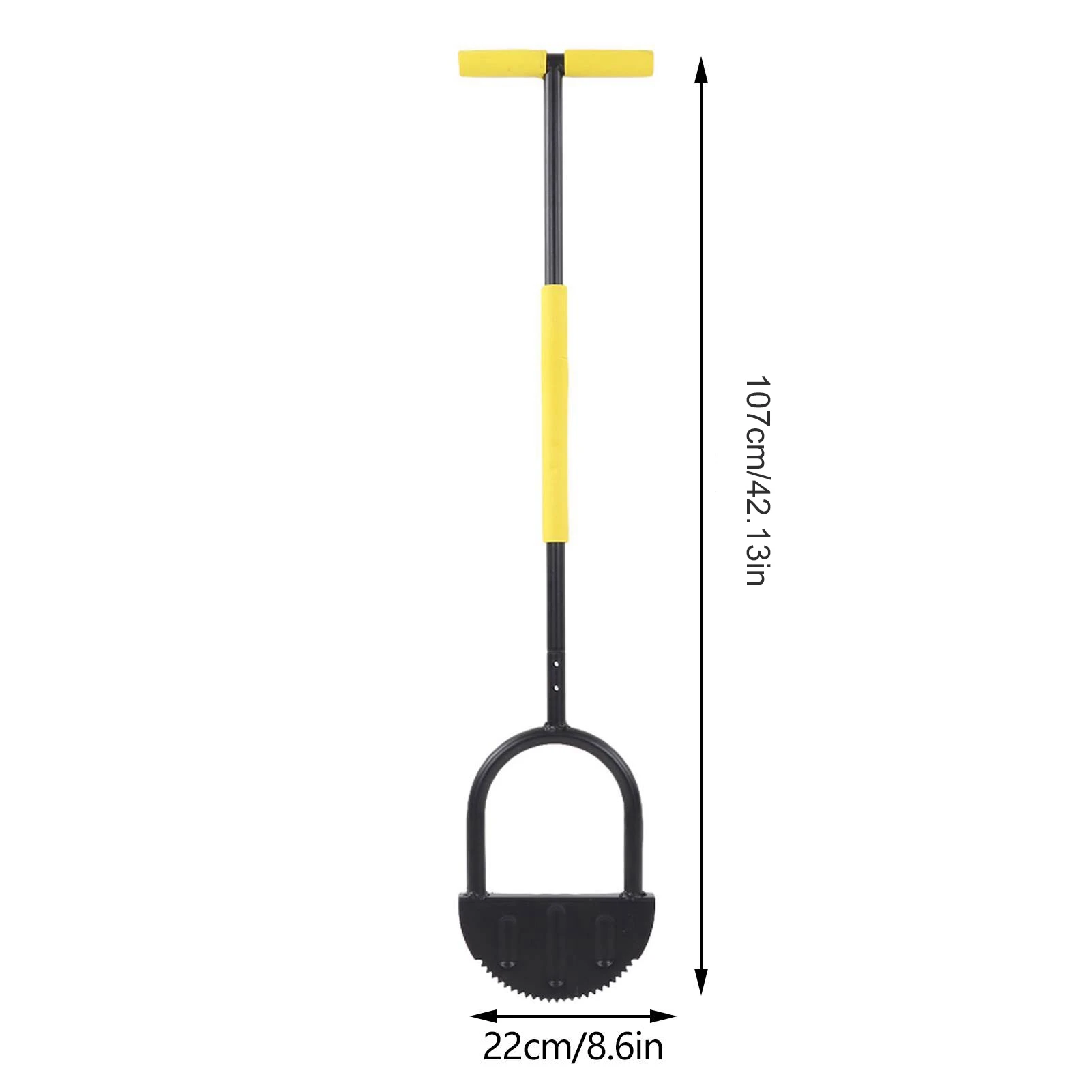 Manual Half-Moon Shaped Lawn Edger with Serrated Edge, Handheld Grass Trimmer, Garden Tool|Serrated Edge Tool, Lawn Edging Tool