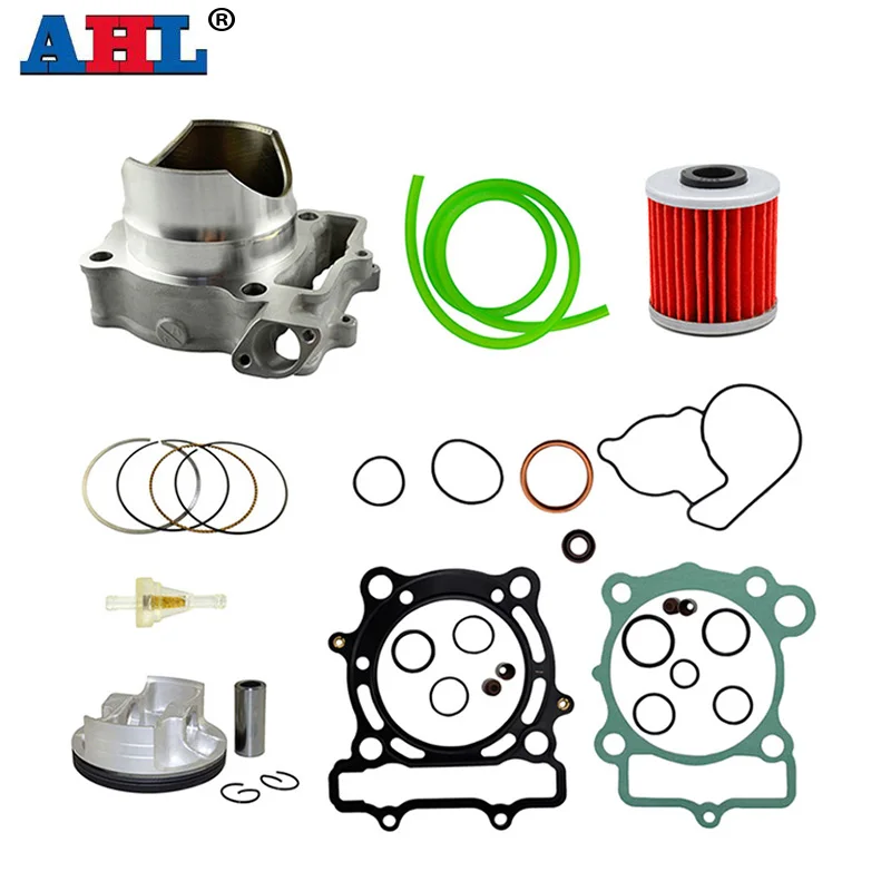 

AHL Motocycle Engine Parts 77mm Air Cylinder & Piston Rings Gasket Fuel Hose & Oil Gasoline Filter For Kawasaki KXF250 2004-2008