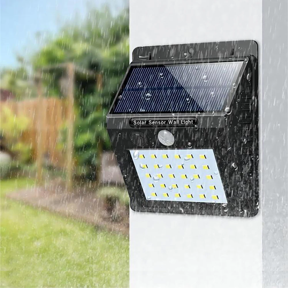 3 Modes LED Solar Motion Sensor Wall Light Outdoor Solar Powered Lights For Yard Garden Fence Garage Waterproof Street Lamp