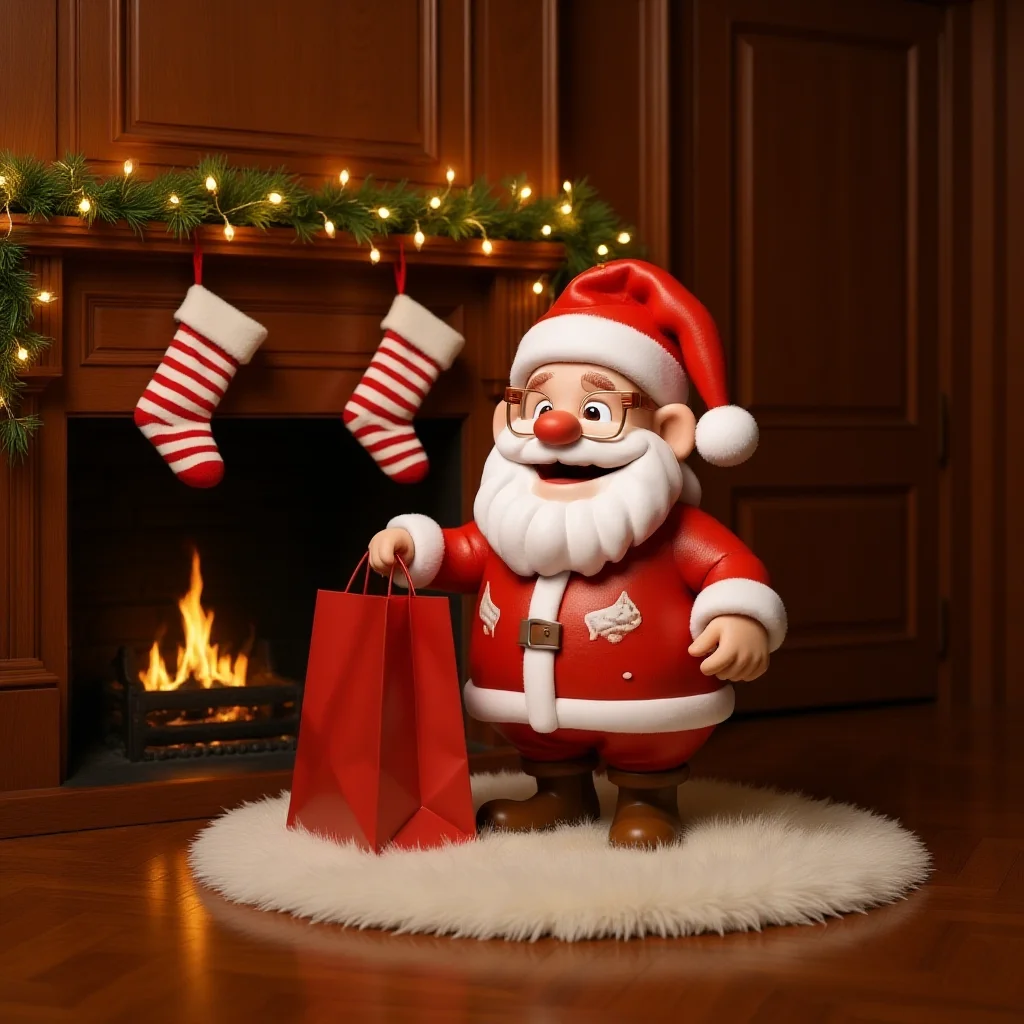 Santa Claus Hanging Ornament Multiple Colors Christmas Tree Ornament 2d Flat Hanging Ornament  For Home Decor Christmas
