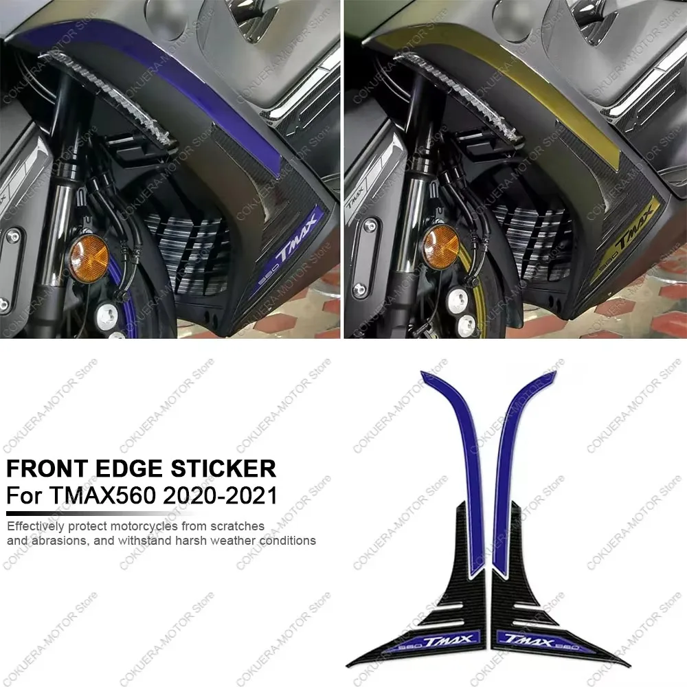 

Front Edge Sticker For Yamaha TMAX 560 2020 2021 Motorcycle Accessories 3D Epoxy Resin Protection Sticker