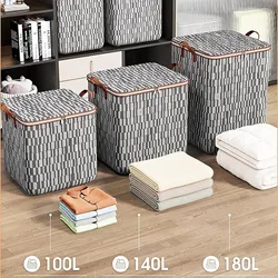 Large Capacity Clothes Storage Bag Portable Dustproof Moving Luggage Bag Household Simple Clothes & Quilt Storage Box.