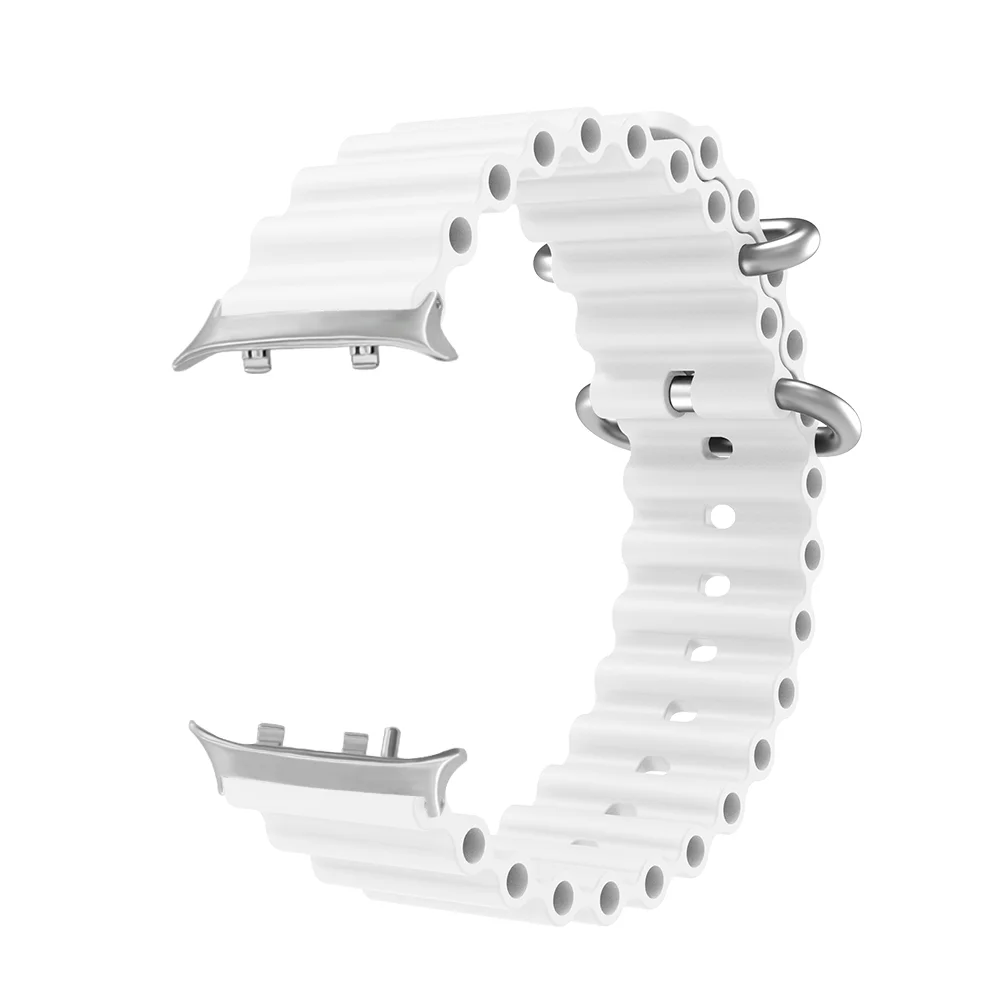 

Ocean Wave Style Silicone Watch Strap For Huawei Watch D2 Metal Buckle Quick Release Sweatproof Sport Smartwatch Band Men Women