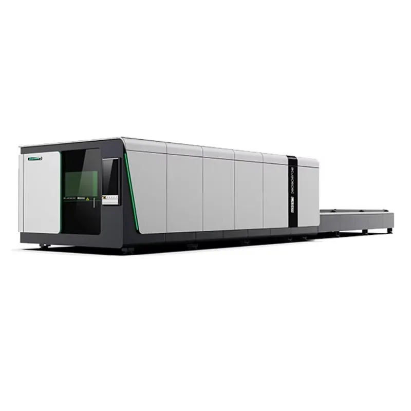 Sheet Las er Cut ting Metal Fabrication Suppliers Las erCut ting Machine Auto Exchange Table and Enclosed Cover Fiber Las er