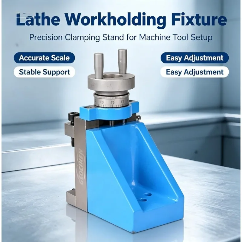 Quick‑Change Vertical Lifting Lathe Tool Post Auxiliary Fixture Tool Holder for 210 Small Lathe Machine Turning Replacement Part