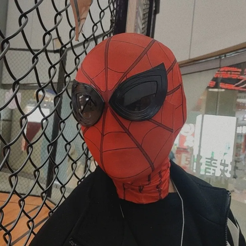 Iron Spider Mask Movie Superhero Role Play Headdress Props Peter Parker Mask Dress Up Halloween Cosplay Adult Kids Gift