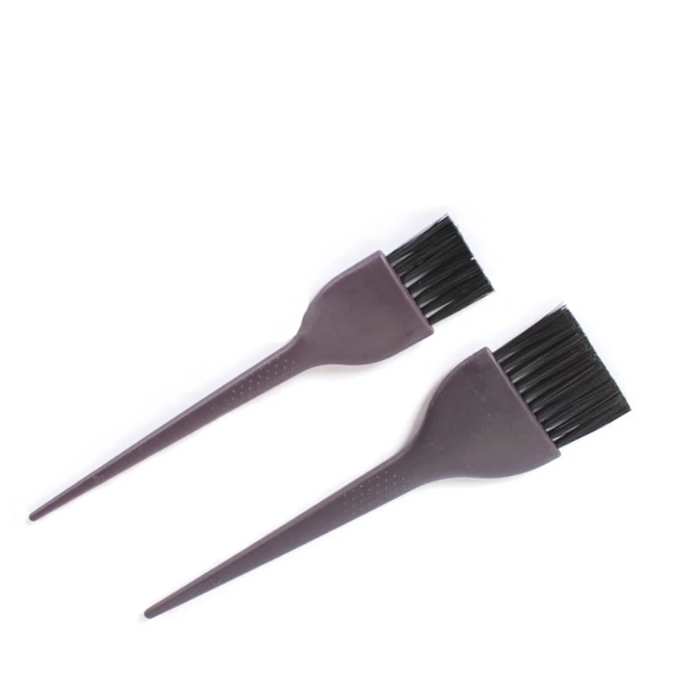 

5pcs Hair Dyeing Brush Set 3 Small 2 Large Flexible Bristles Even Color Comfort Handle Salon Diy Home Use Plastic Hair Coloring