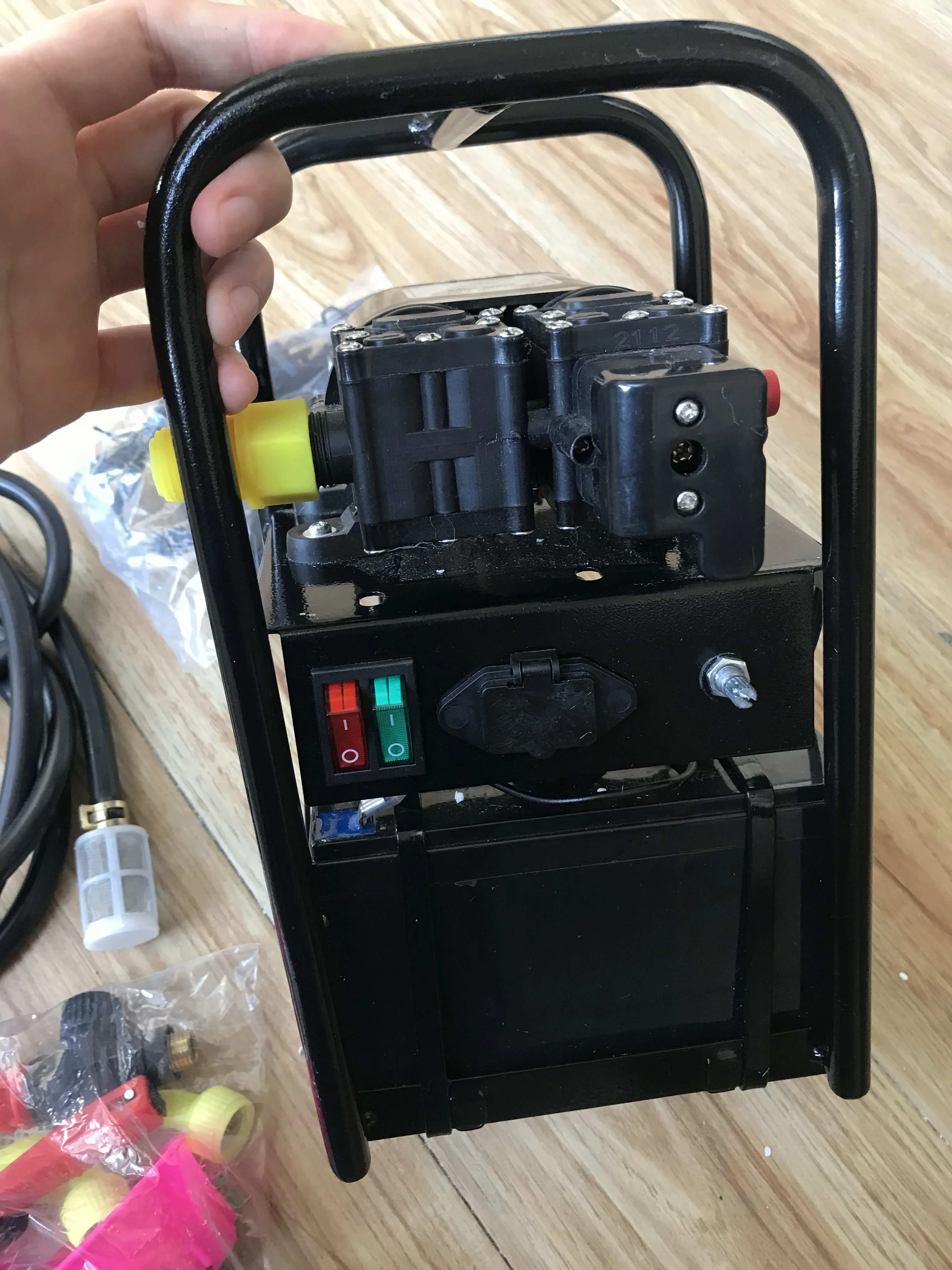 Agricultural Electric Sprayer Intelligent High Pressure Small Multi-function Double Pump Fight Drugs Spray Machine Charging