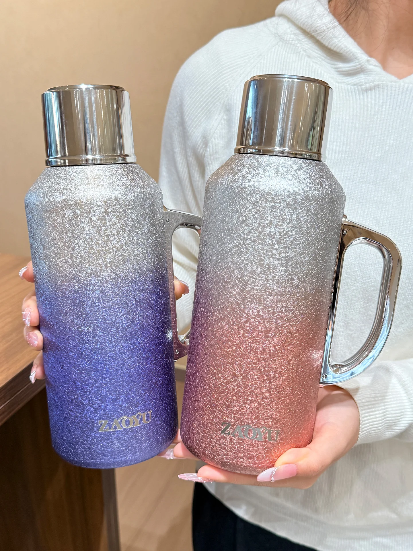 

High-End Titanium Tea Pot Large Capaci Insulated Water Bottle Tea Water Separation Covered Titanium Insulated Cup Hot Water...