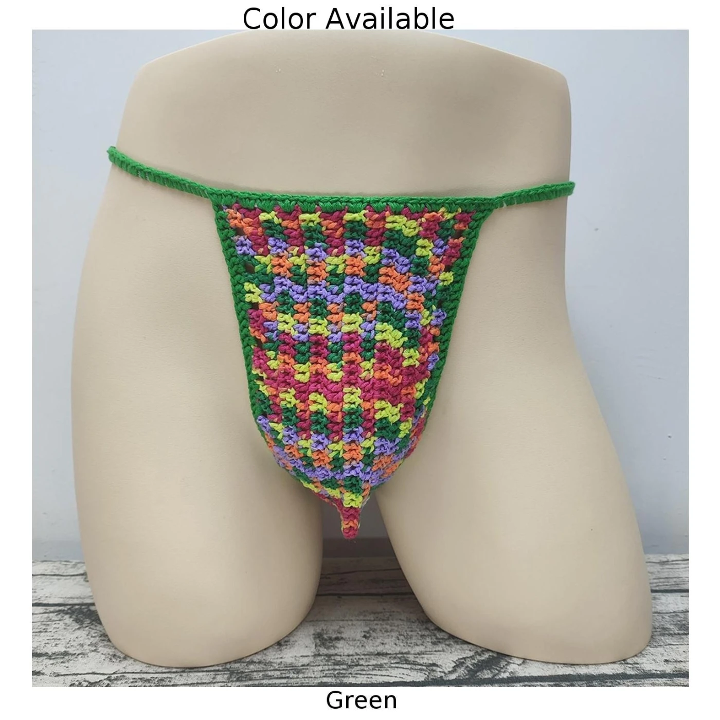 Briefs Thong Stylish Swimwear T-Back Beachwear Bikini Bulge Pouch Comfortable Crocheted Fashion G-String Handmade