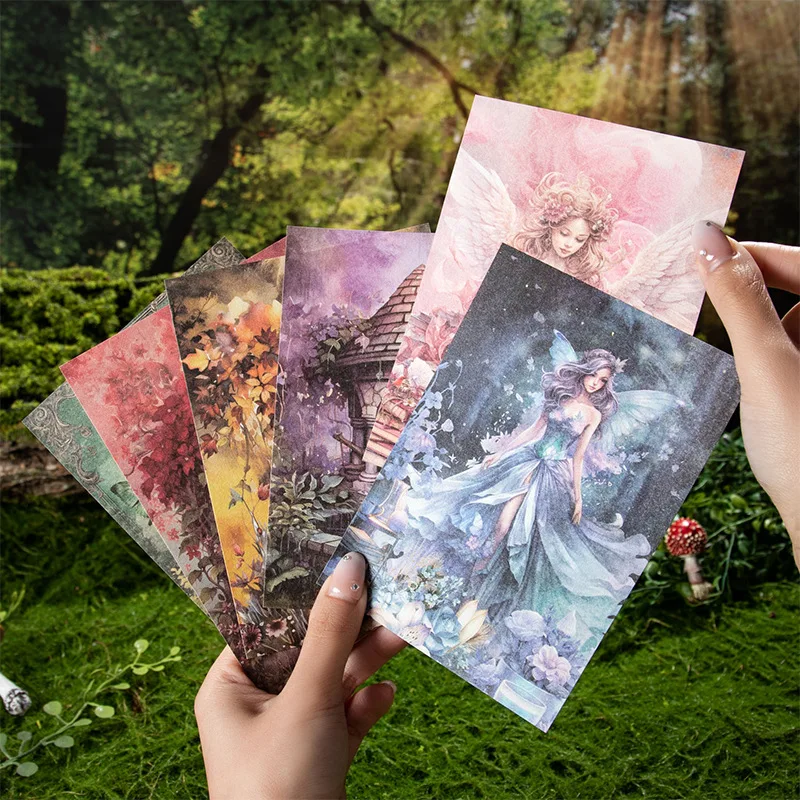30 teile/paket das dekorative Papier des Traumfee-Schloss themas für handgemachtes diy Tagebuch album Scrapbooking-Material hintergrund papier