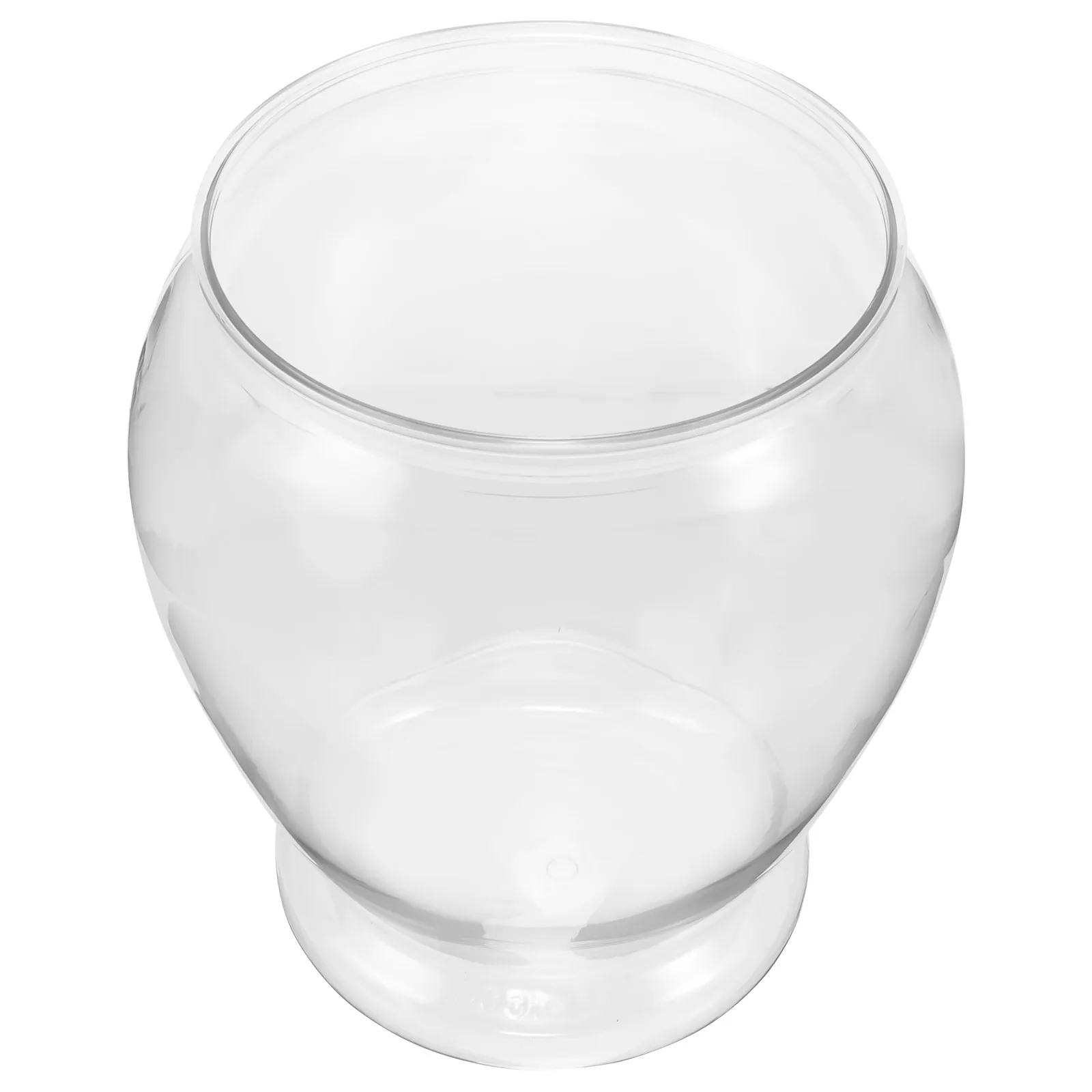 

Plastic Goldfish Tank Aquarium Bowl Transparent Hydroponic Betta Desktop Flowerpot