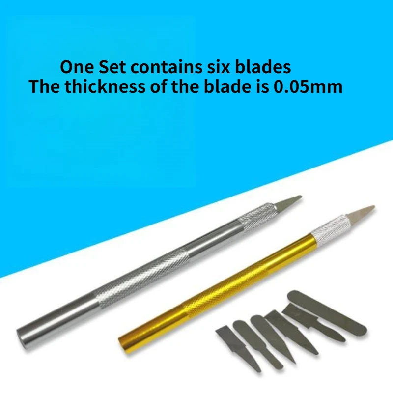 10Sets Dental Impression Material Dentist Sculpture Knife Wax Knife Blade Impression Dental lab Tools