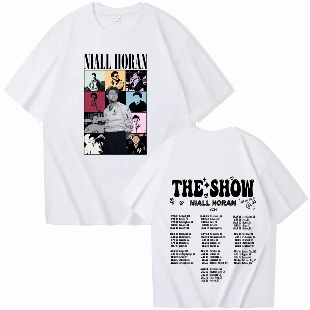 Niall Horan The Show Live On Tour 2024 T-Shirts Fashion Harajuku O-Neck Short Sleeve Man Woman Shirts Fans Gift