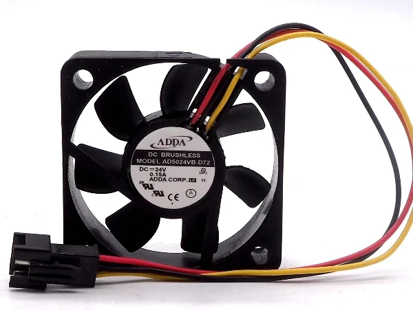 جديد الأصلي AD5024VB D72 24VDC 0.15A 5015 50x50x15 مللي متر مروحة التبريد المبرد