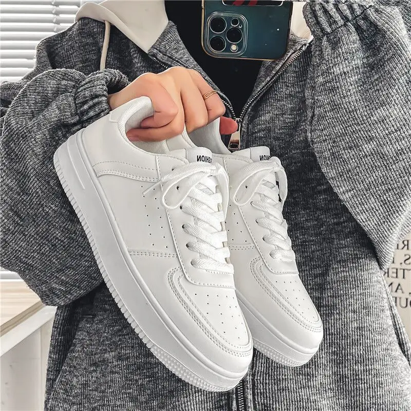 

Trendy Men's Shoes Spring 2026 New Casual Sports Increase Height White Sneakers Student Daily Wear Comfortable Breathable