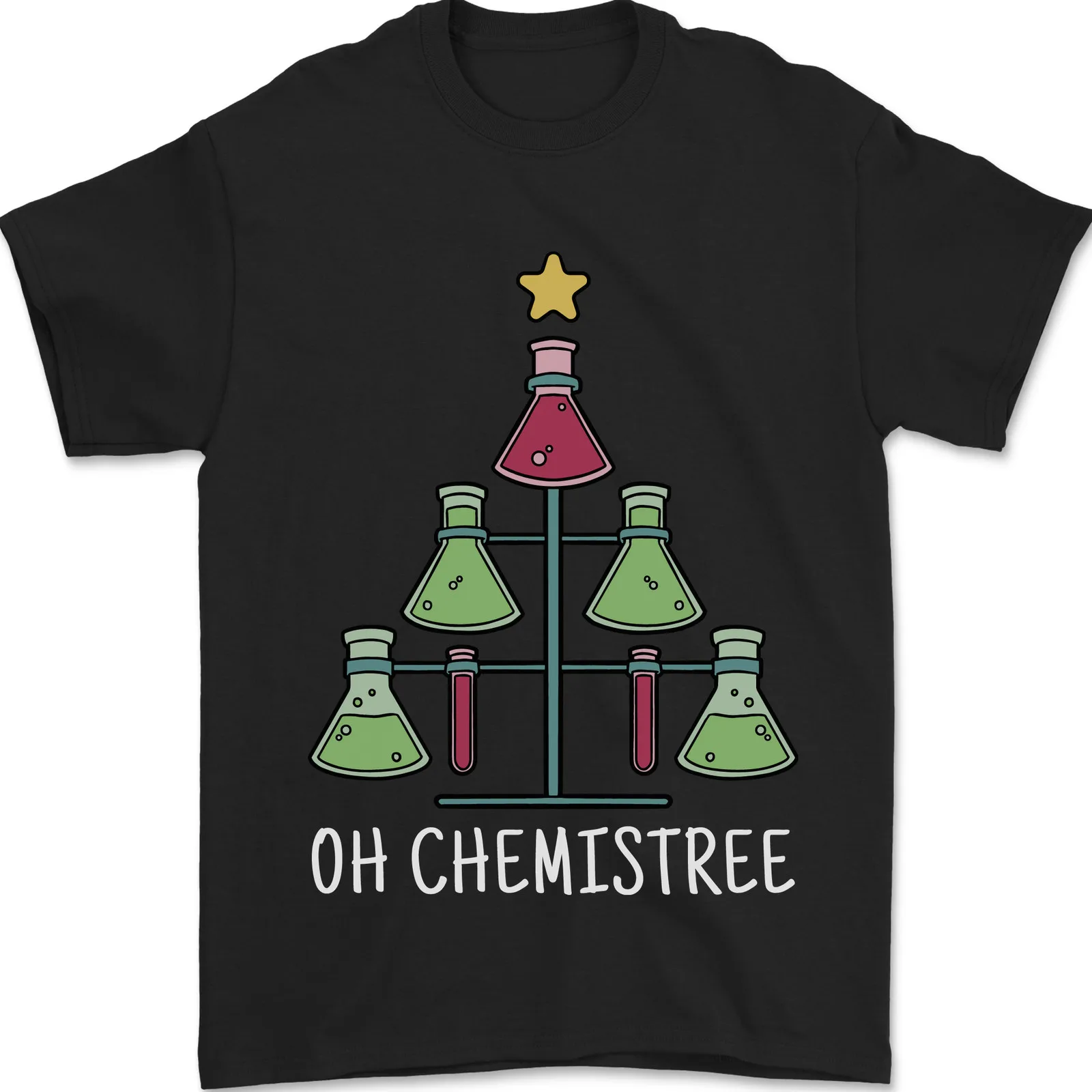 

Christmas-themed new men's and women's cotton T-shirts, adult special offer, casual tops, breathable short-sleeved clothing.