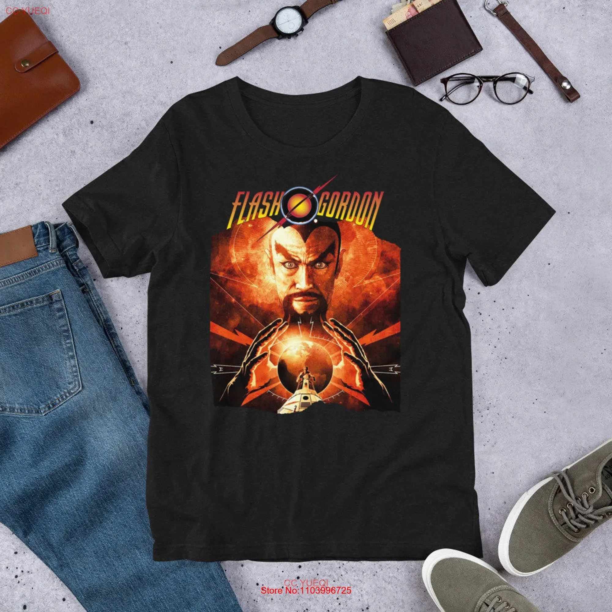 T shirt flash gordon 1980 raum oper von mike hodges stars sam j jones melodie anderson ornella muti max von sydow und topol v5