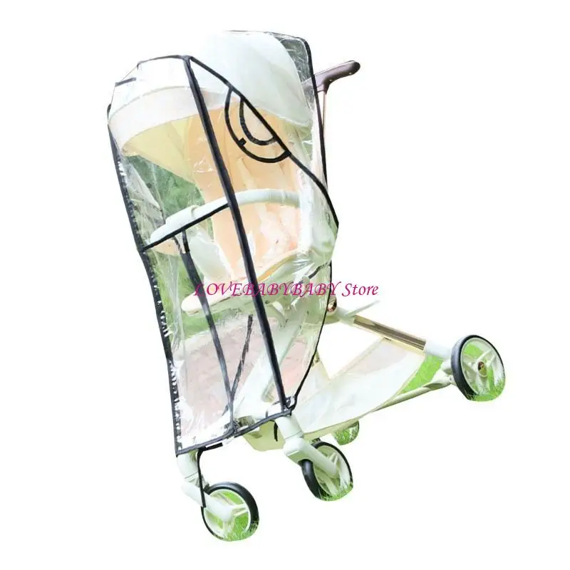 

Baby Stroller Weather Shield Rain Cover Breathable Baby Pushchair Cover Accessories Transparent Portective Shield 4XBC