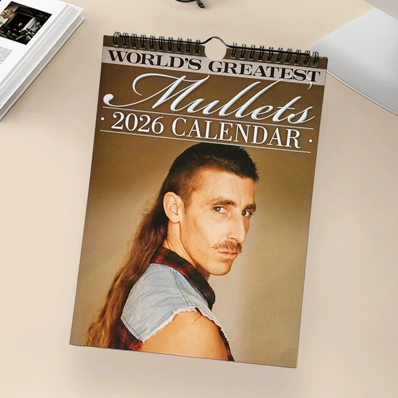 2026 Mullet Calendar Hair Stylist The World's Greatest Mullets Calendar For Family Whole Year Daily Planner Xmas new year Gifts