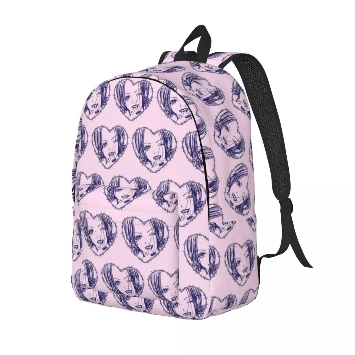 Nana Osaki Barbed Wire Heart Spread Student Backpack School Bag Hiking Travel Daypack for Boys Girls Bookbag Shoulder Bags
